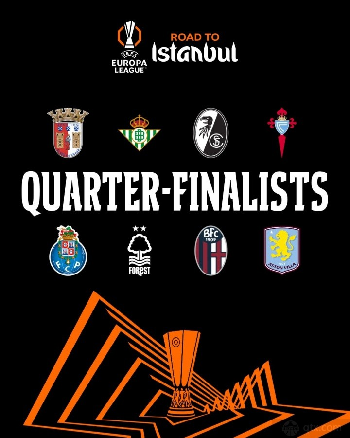 欧联杯八强赛程对阵表 4月9日打响4月17日决出4强