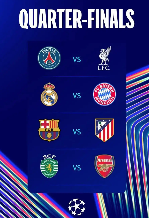 欧冠1/4决赛首回合比赛情况 将于4月15-16日进行争夺晋级名额
