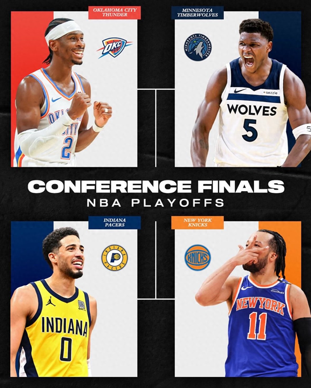 nba东西部决赛赛程对阵时间表 4支球队争夺总决赛名额