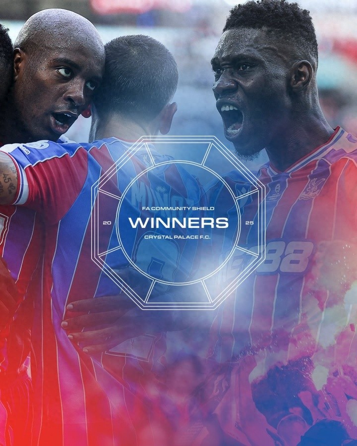 水晶宫首夺社区盾冠军 两度在温布利球场夺冠