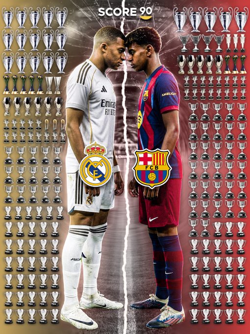 总奖杯数仅同皇马相差4座，可如若巴萨本赛季拿到三冠王呢？