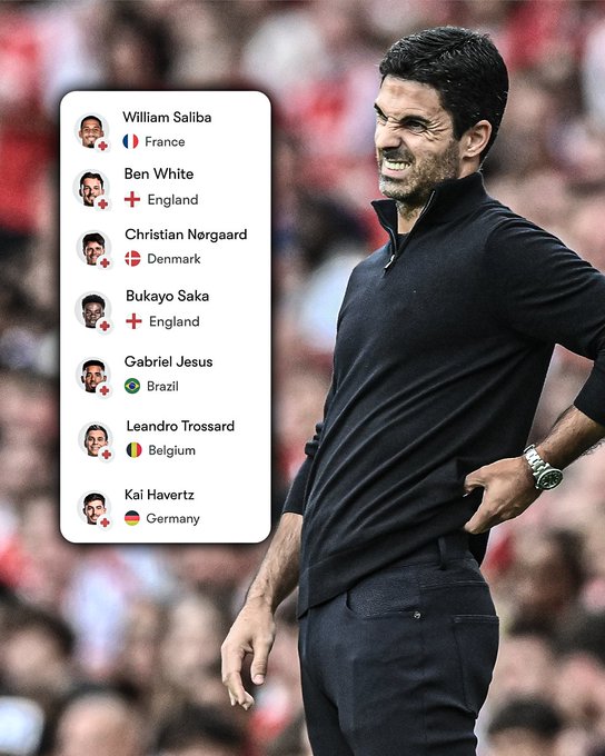 争冠又没戏了?联赛仅仅3轮的情形下,阿森纳已有7名伤病球员