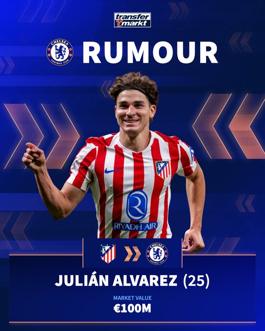 德转：来了马竞没有冠军的小蜘蛛，已受到了来自切尔西的关注