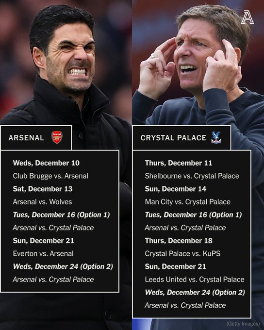 英超的强度有多大?来看看水晶宫12月的赛程、10天踢5场比赛