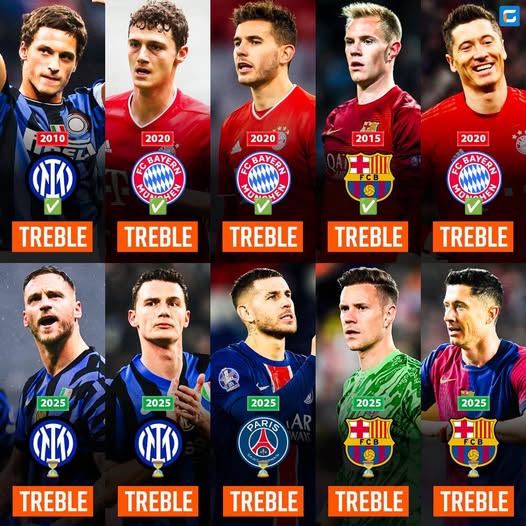 莱万、卢卡斯&特尔施特根，谁将在本赛季二度成为三冠王的球员？