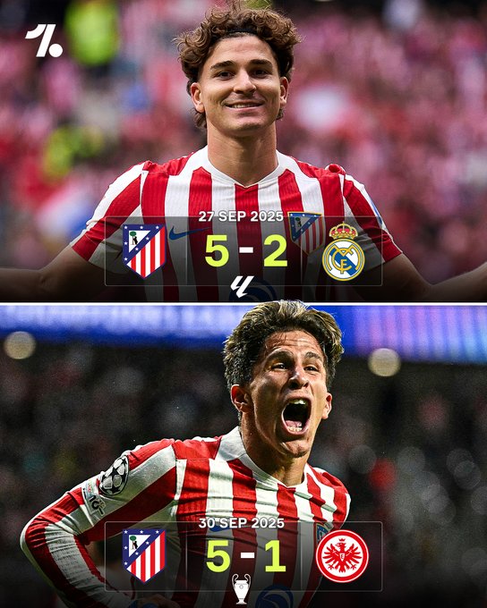 连场打进5球而取得3连胜且近4场不败的马竞，这是进入状态了？