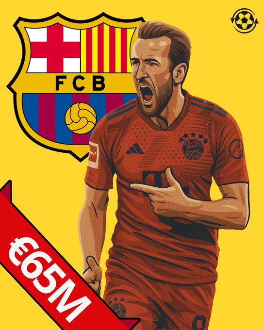 莱万2.0？巴萨有意在明夏以6500万欧元从拜仁引进凯恩