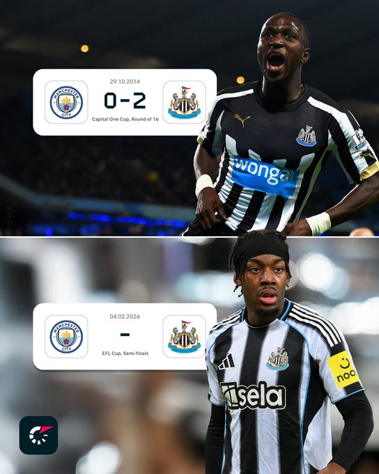 上次客胜曼城还是2014年的纽卡，英联杯还能逆转蓝月亮吗？