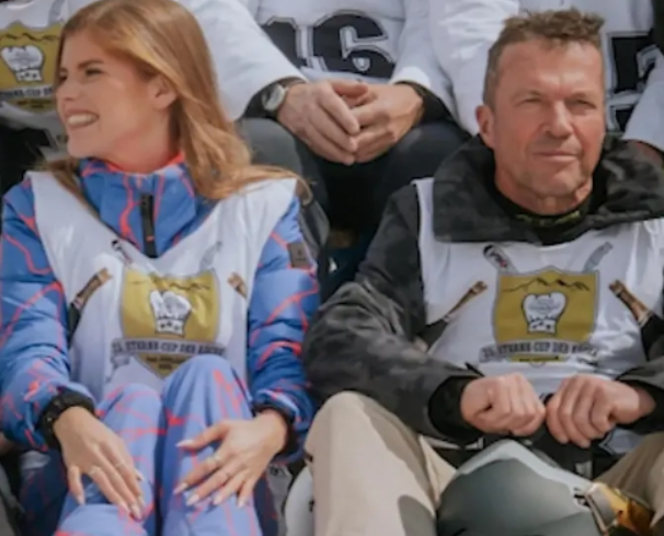 64岁马特乌斯与26岁女子一起滑雪，称是私事