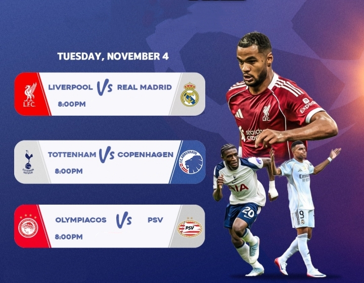 Whoscored预测欧冠：巴黎2-2拜仁，利物浦2-3皇马