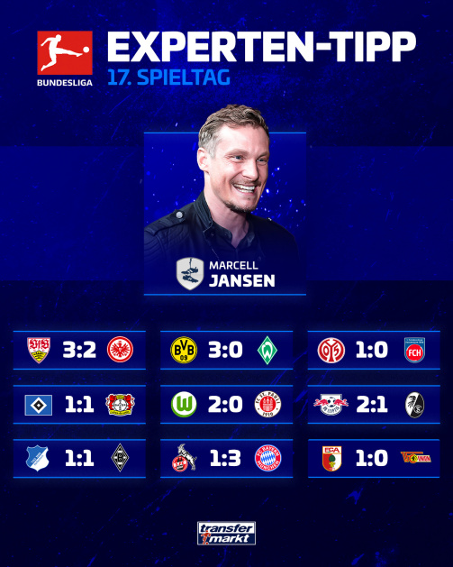 德转预测:斯图3-2法兰克,多特3-0不莱梅,科隆1-3拜仁