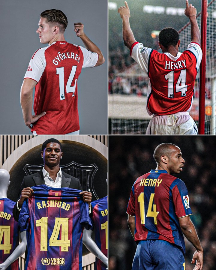 接过14号球衣的哲凯赖什和拉什福德，可否成为下一个Herry