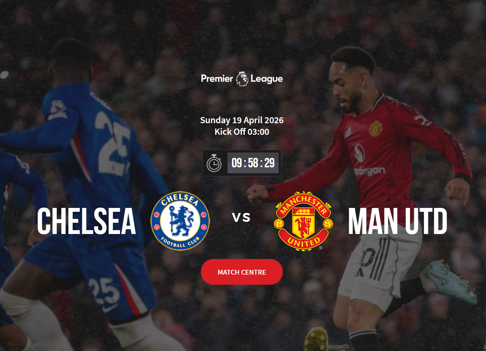 英超红蓝大战：残阵蓝军迎战红魔，欧冠席位关键战一触即发