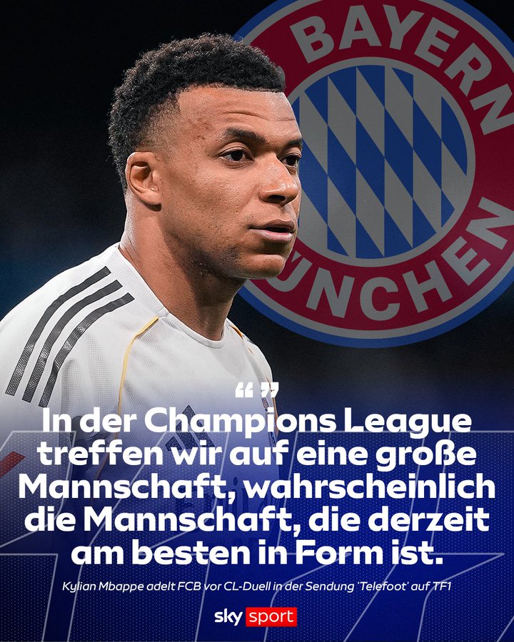 姆巴佩：如果只有一支球队能够击败拜仁，那也只能是皇马