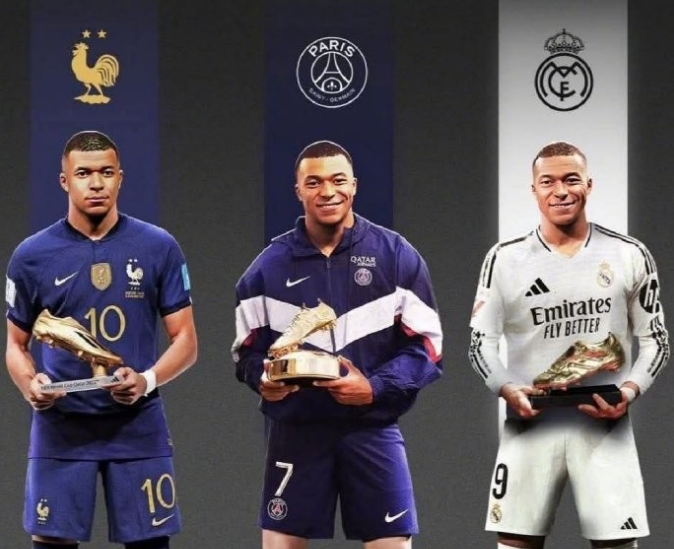 创造历史!姆巴佩成首位夺得欧洲金靴、欧冠金靴、世界杯金靴球员