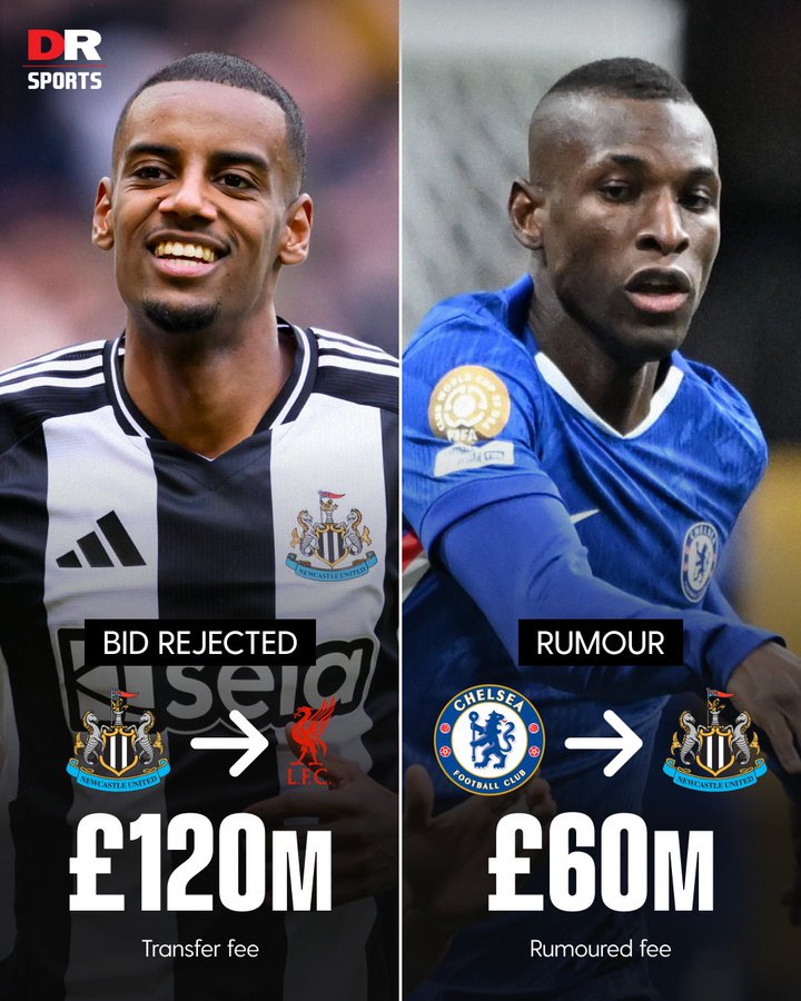 DR SPORTS建议纽卡：若伊萨克转会离开，可考虑雅克松