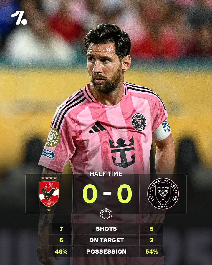 艾阿里0-0迈阿密:特雷泽盖错失点球良机;梅西错失终场前绝杀