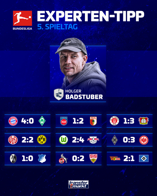 德转预测：拜仁4-0不莱梅，柏林联2-1汉堡，多特客场或平局