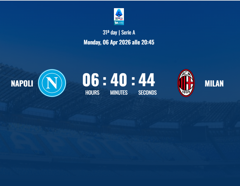 意甲焦点战：那不勒斯主场迎战AC米兰，六分之战改写争冠格局