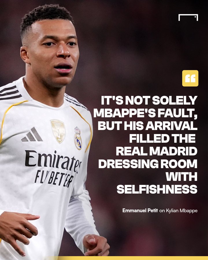 佩蒂特：姆巴佩的到来对于皇马就是灾难，他让更衣室变得&ldquo;自私&rdquo;
