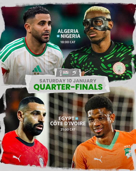 非洲杯预测:埃及1-2科特迪瓦,阿尔及利亚1-3尼日利亚