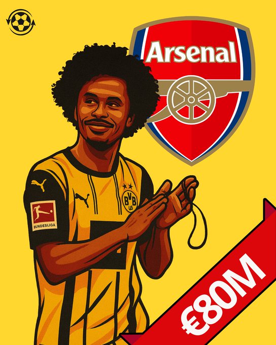 镜报：阿森纳有意引进阿德耶米，而多特为其标价8000万欧元