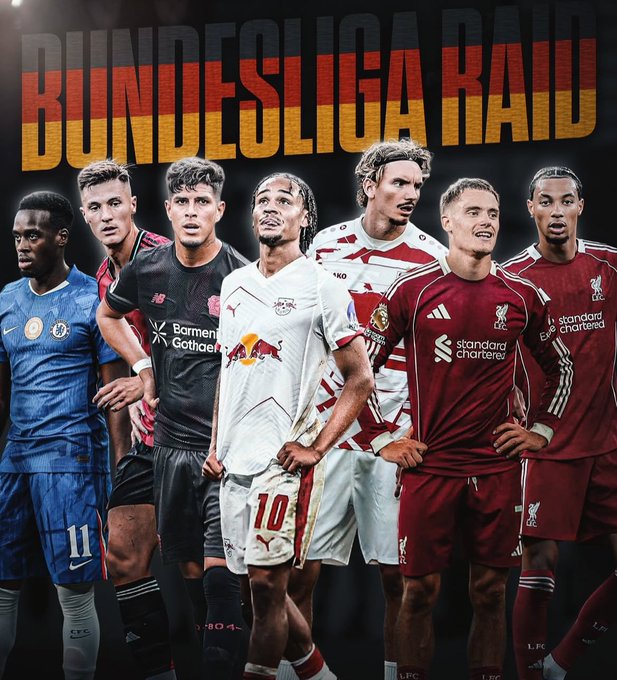 25年夏窗转会，英超肯定是最大买家，但德甲却成为了英超后花园