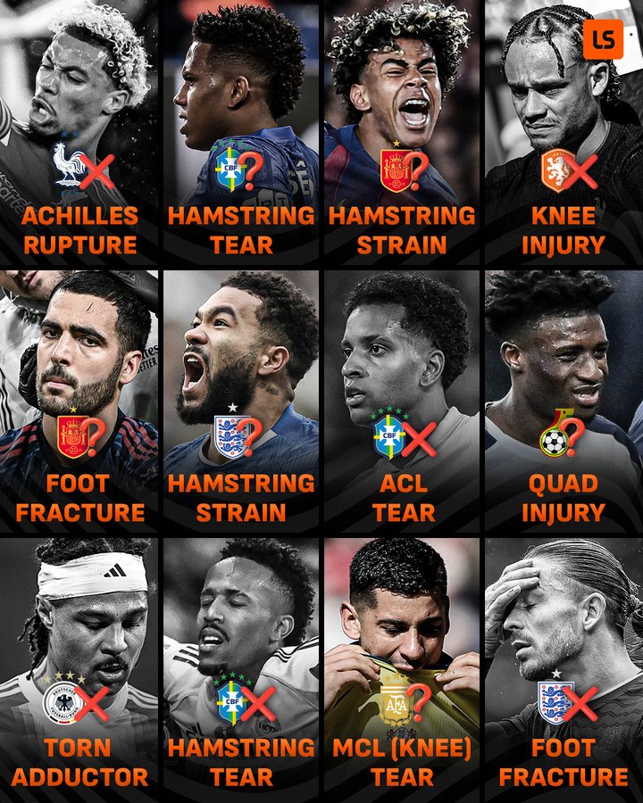 LS统计缺席世界杯的球星：埃基蒂克，罗德里戈等至少7人