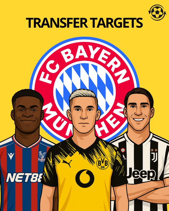 德天空：拜仁在明年的引援目标是弗拉霍维奇，施洛特贝克&格伊