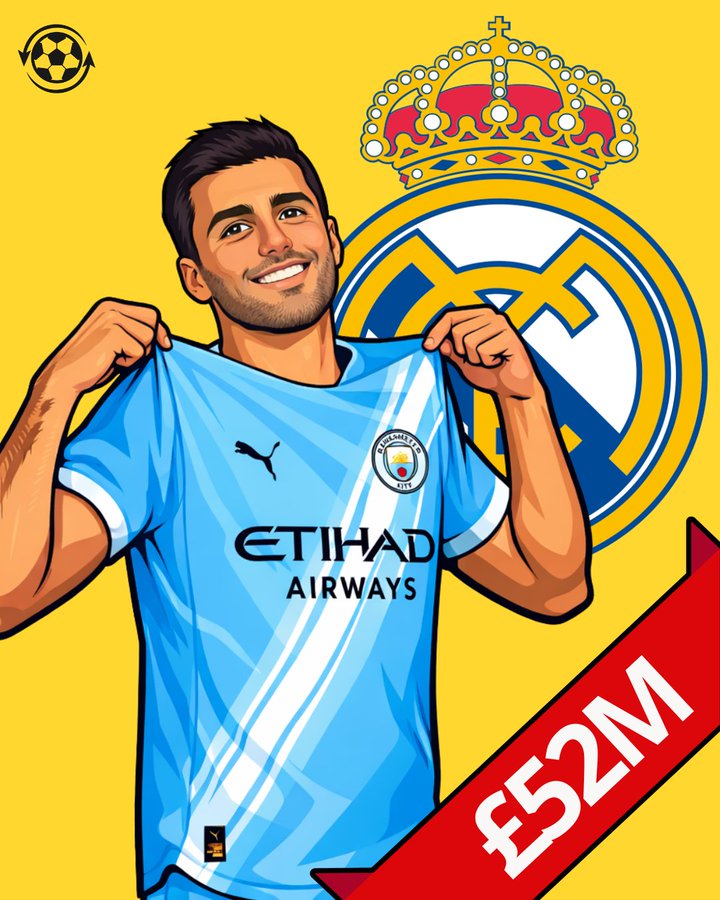 西媒：皇马考虑打破惯例，为引进罗德里准备5000万欧元的报价