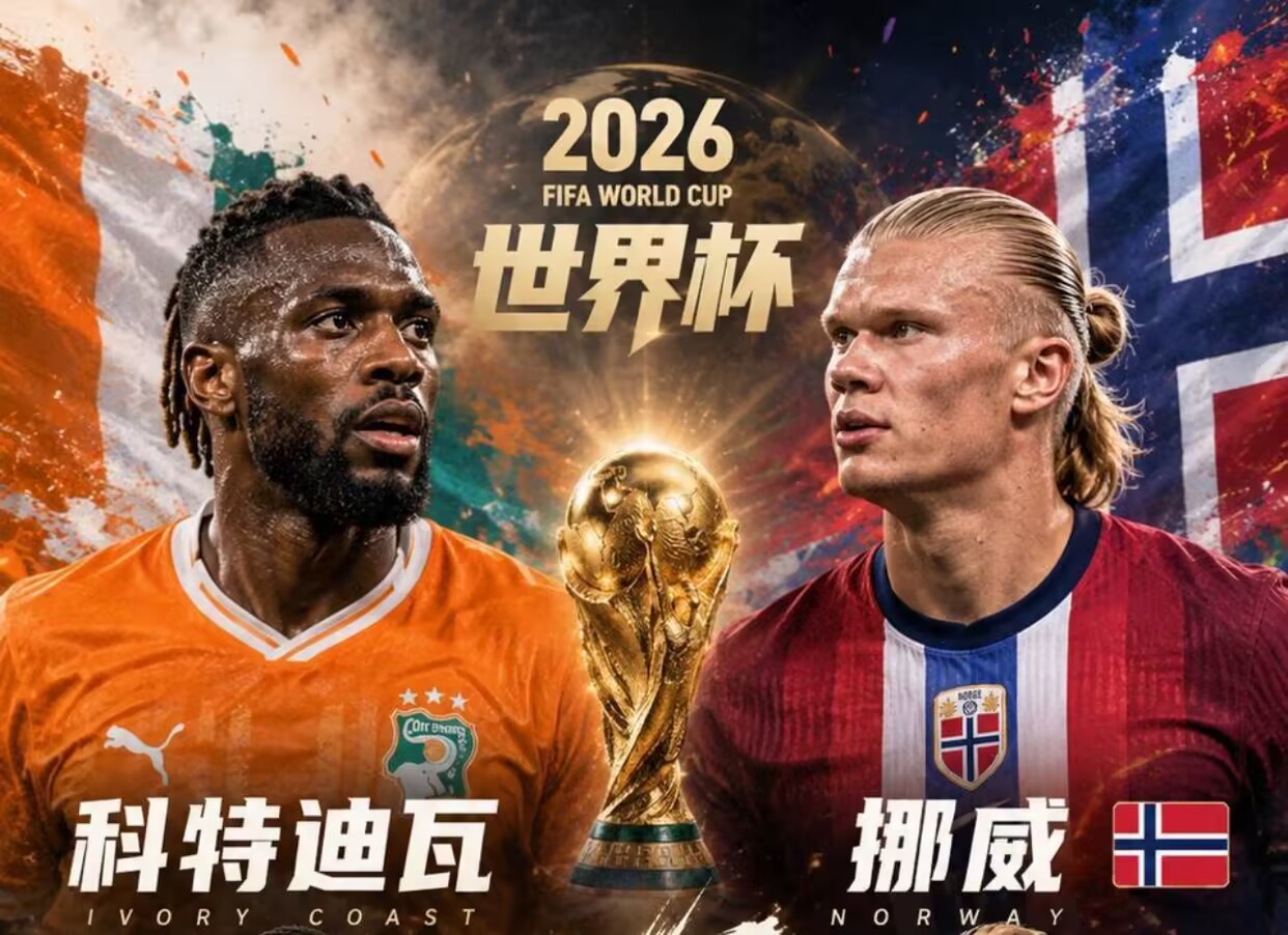 科特迪瓦vs挪威首发：迪奥曼德PK哈兰德，凯西、厄德高出战