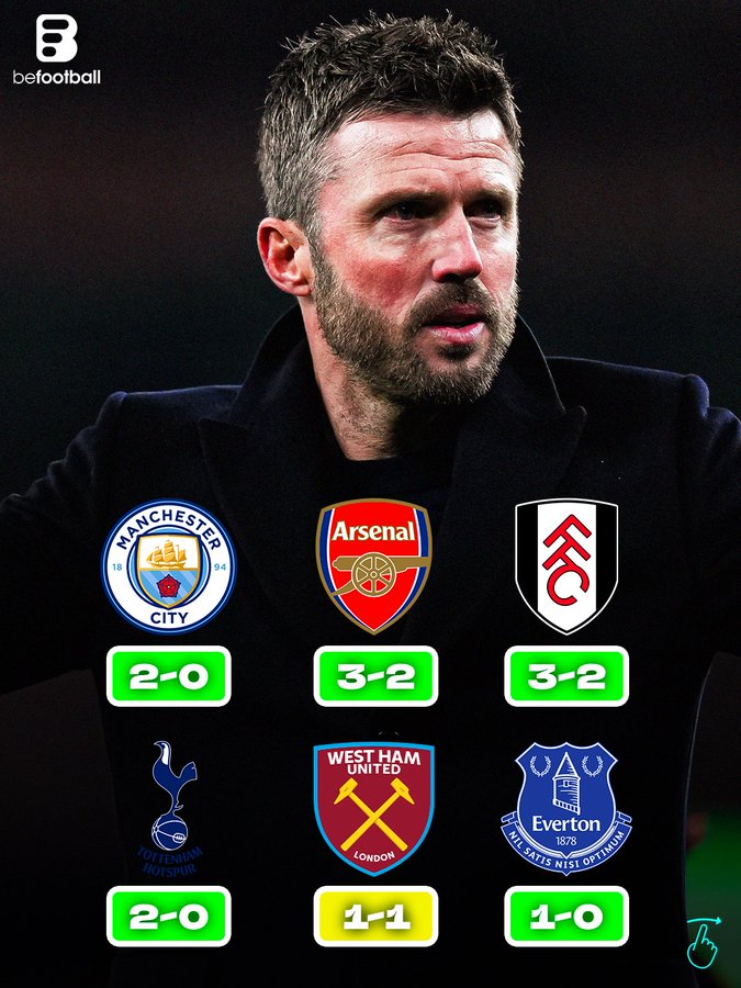 英超5胜1平保持不败且零封3场，该说不说卡里克真是来得晚了