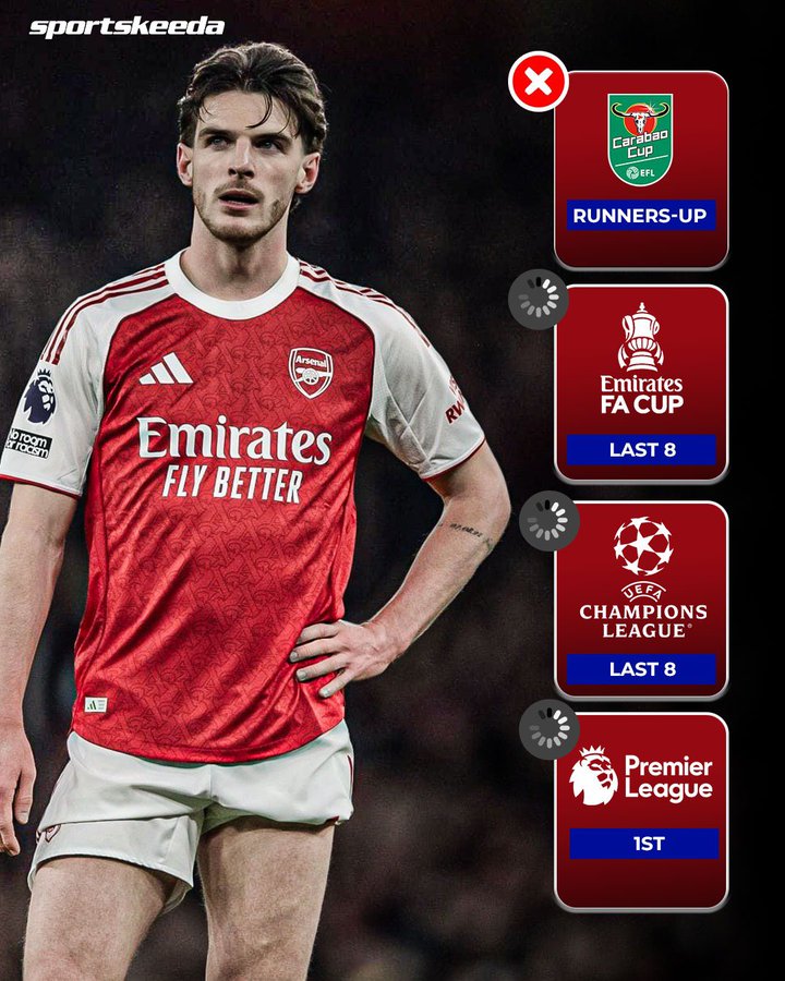 4冠丢1冠，阿森纳接下来是三冠王还是四亚王？