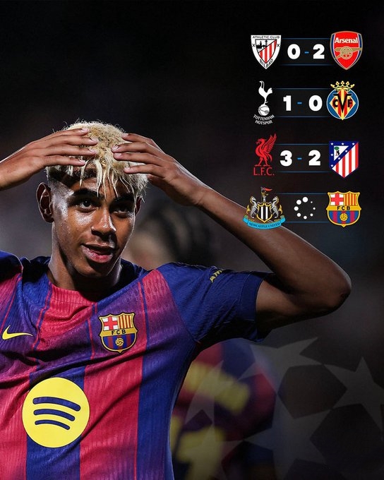 英超本赛季已在欧冠3胜西甲球队，纽卡面对巴萨还能延续纪录吗？