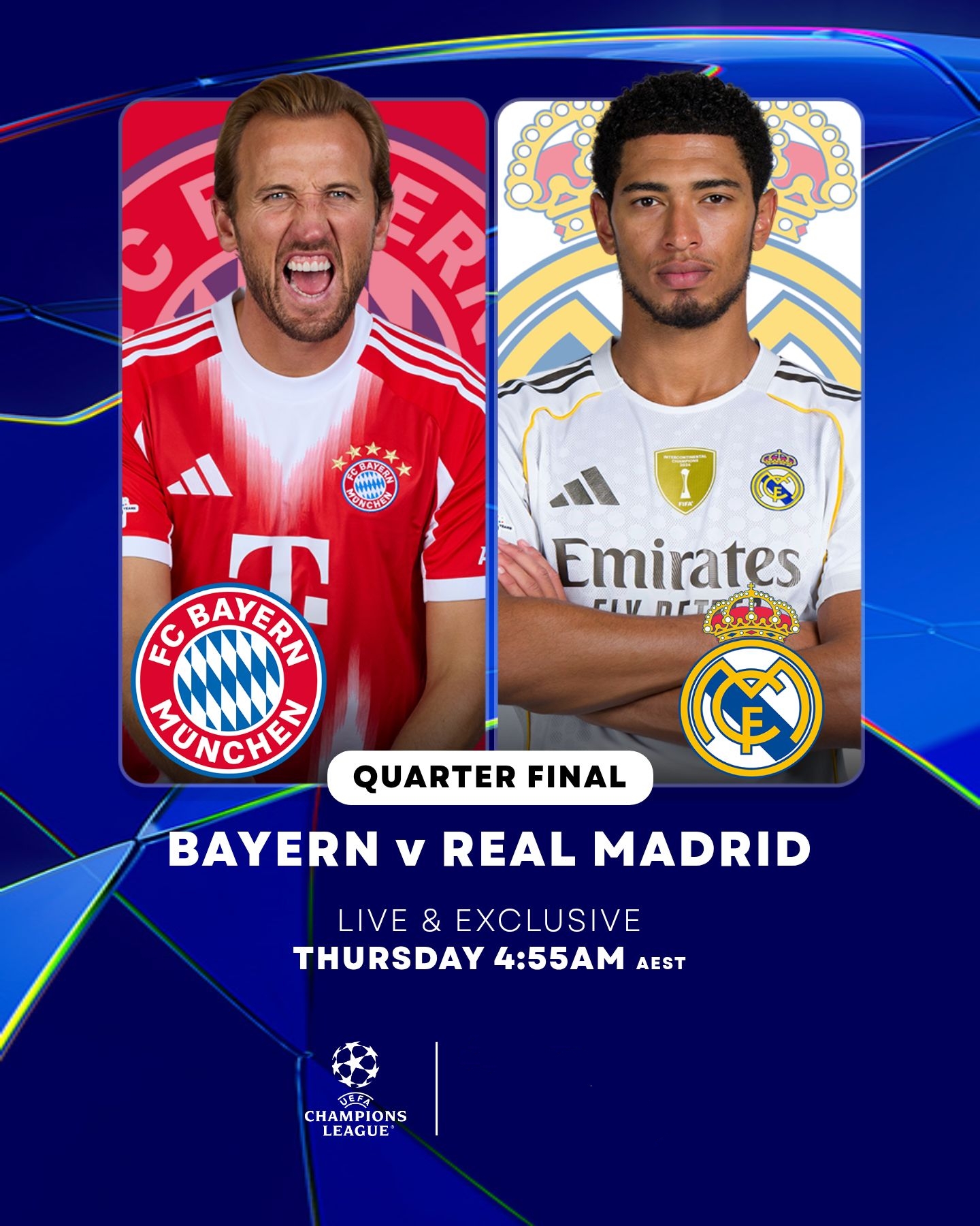 SportsMole预测欧冠：拜仁3-2皇马，枪手1-1葡体