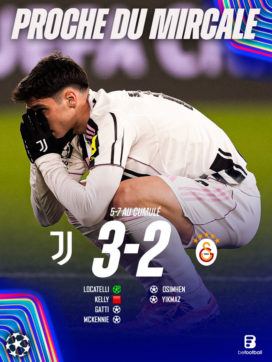 从2-5落后到5-5扳平直至5-7落败，尤文距离奇迹就差一点