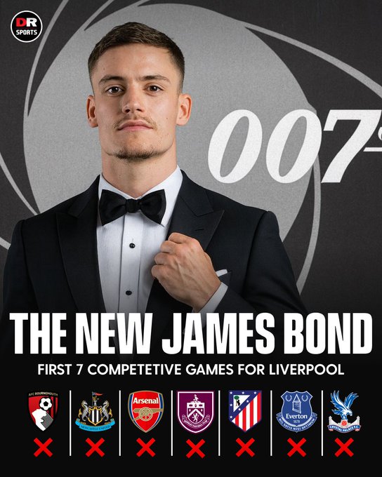 英超开打至今7场比赛0球0助攻，维尔茨喜提007的称号