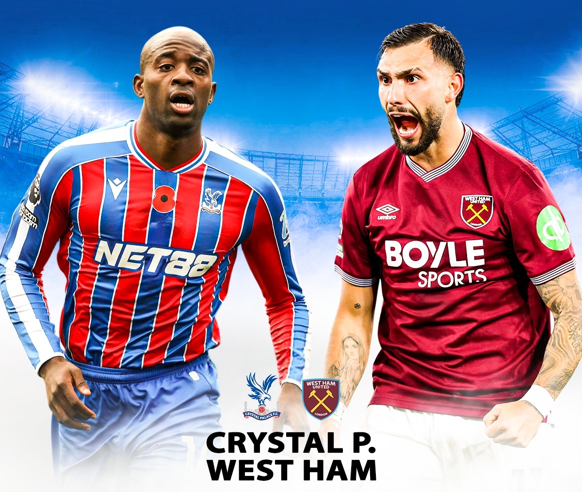 SportsMole预测：水晶宫1-2铁锤，莱切0-2紫百合