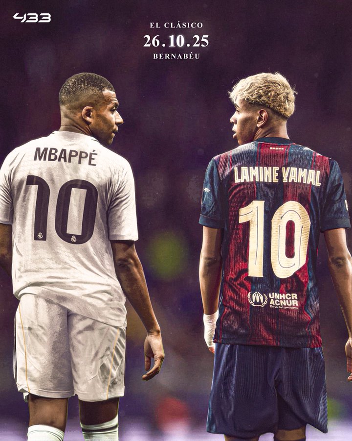 新赛季西甲：10月26日将上演皇马vs巴萨的西班牙国家德比