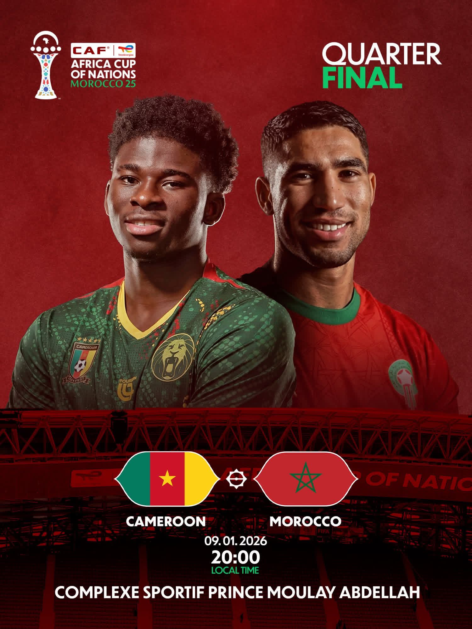 Whoscored预测：喀麦隆2-3摩洛哥，赫塔菲2-1皇社