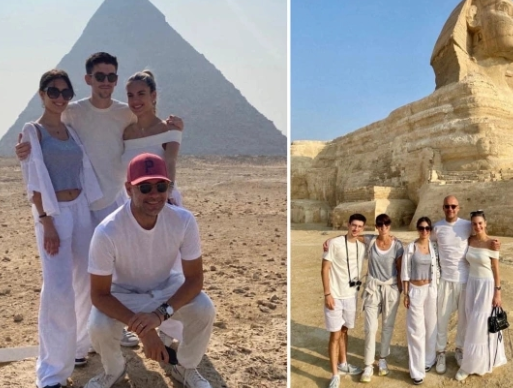 回归生活！瓜迪奥拉和家人埃及度假，参观狮身人面像和金字塔