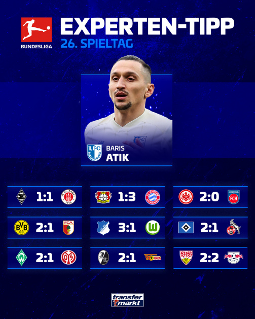 德转预测：药厂1-3拜仁，多特2-1奥格堡，斯图2-2莱比锡