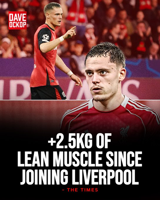 灵活性没了？泰晤士报：维尔茨已在利物浦增重2.5公斤纯肌肉