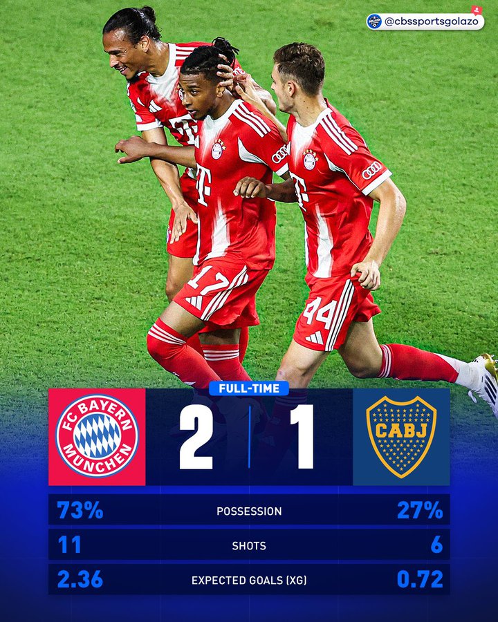 拜仁2-1博卡：南美球队输不了？抱歉，只是他们没遇见拜仁罢了