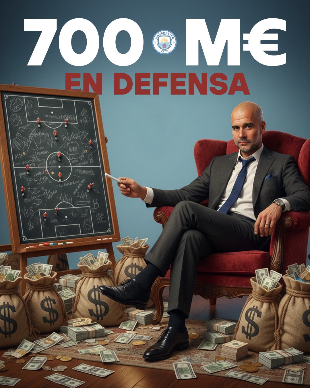 后防累积投入超7亿欧元，话说能这么支持瓜迪奥拉的也就曼城了吧