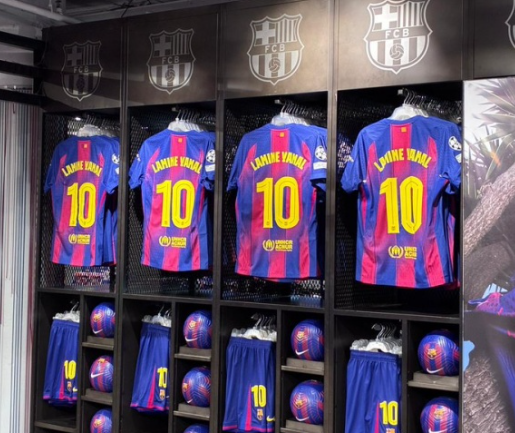 亚马尔巴萨10号球衣已售出超8万件，销售额突破1700万