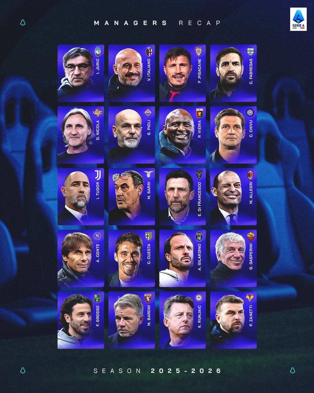 新赛季意甲看点--多支球队更换主帅后，是否会让联赛更精彩？