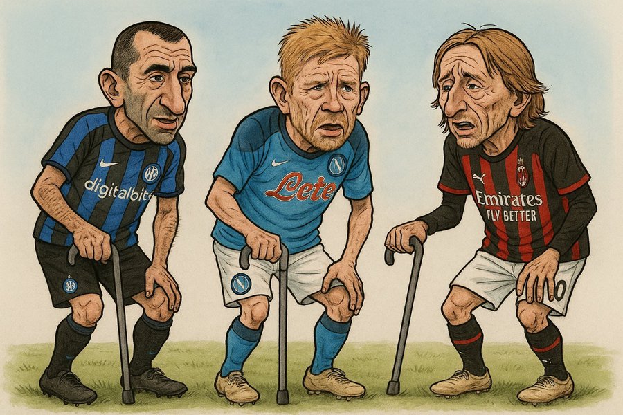 随着德布劳内和莫德里奇的到来，意甲联赛愈发“老爷车”了