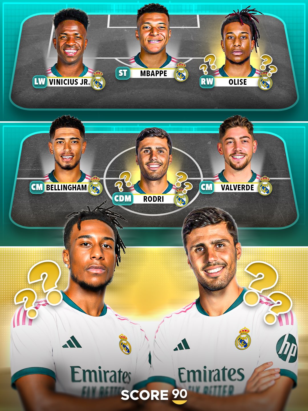 SCORE 90：奥利塞&罗德里，会是皇马今夏的梦幻引援吗？