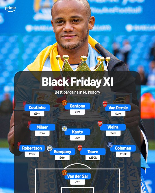 英超历史最划算的球员有哪些？孔帕尼、坎特等人领衔最佳引援阵容